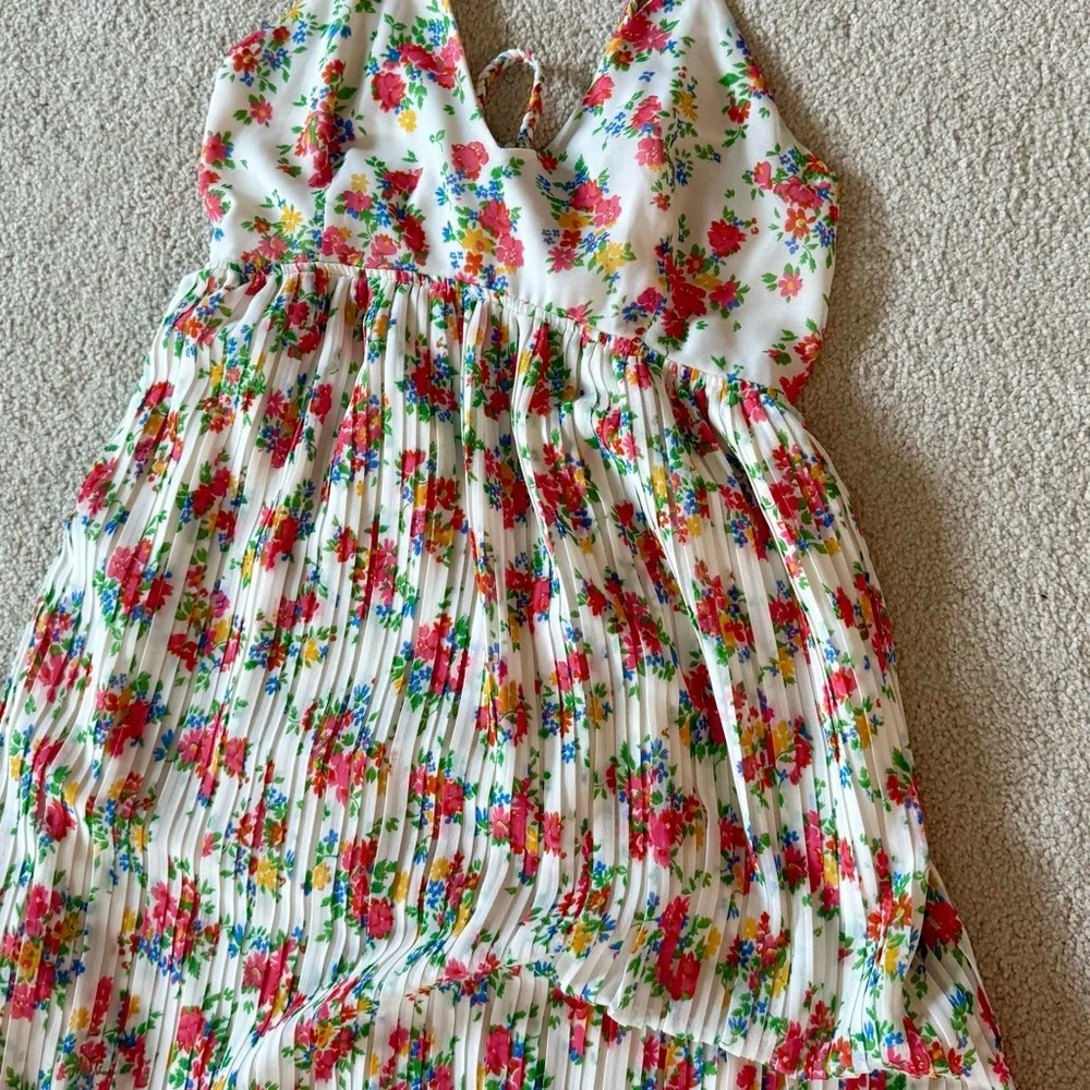 Sezane Pink Floral Maxi Dress - Picture 2 of 4